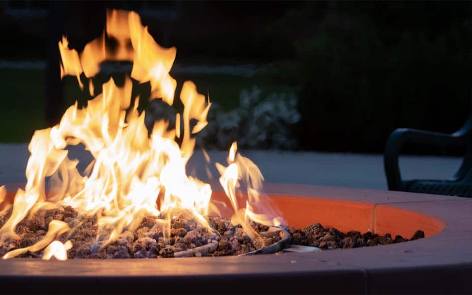 Fire Pit Installation, Outdoor Gas Fire Pit Log Setup